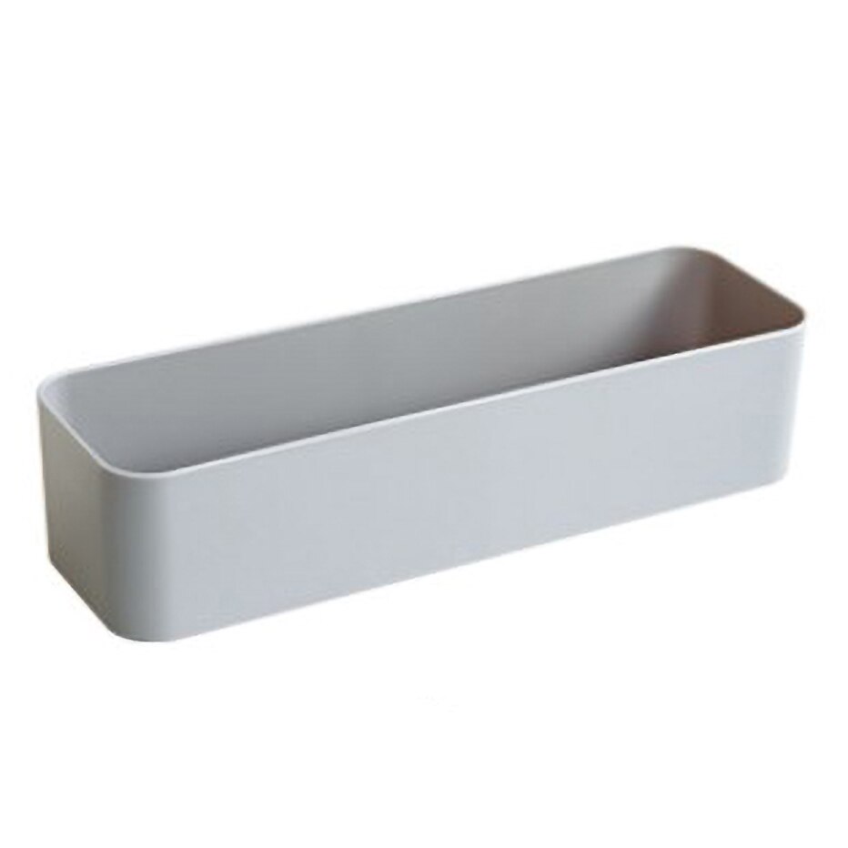 Mounted Wall Storage Box Cosmetic Rack Makeup Bathroom Remote Holder Control Hanger Organizer Storage Decor Bathroom Accessorie: Gray 2