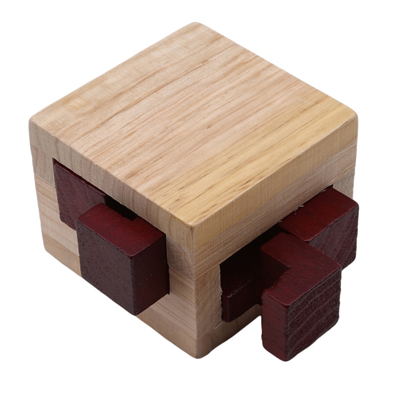 Luban Lock juguetes de IQ caja mágica de madera juego de rompecabezas para niños adultos juguete entrenamiento cerebro juego de rompecabezas juguete educativo