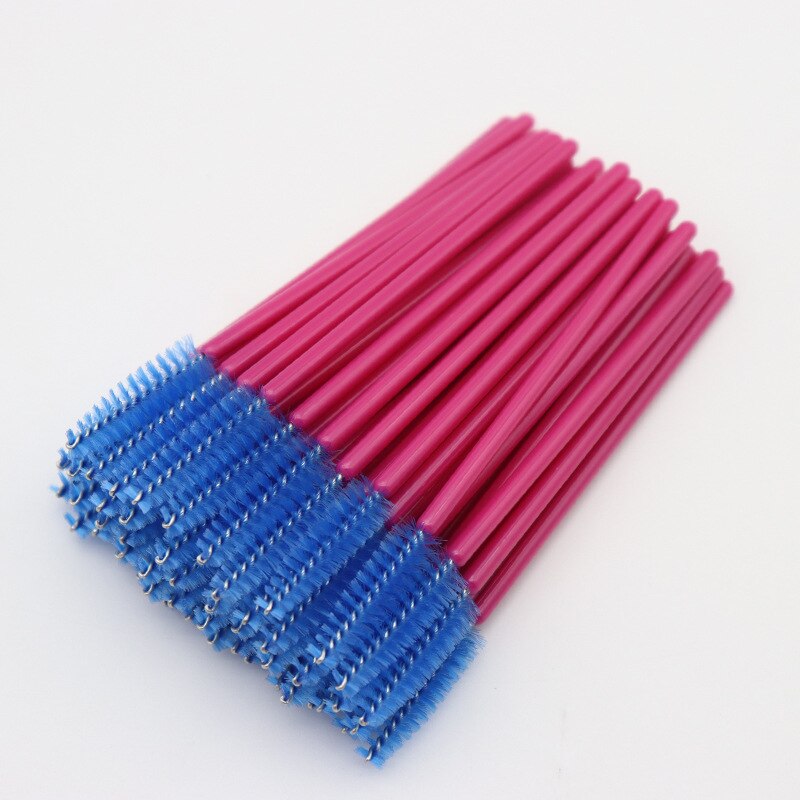 50 st engångs ögonfransborste bryn kosmetiskt verktyg portabel ögonfrans kam mikroborste borstar för kvinnor makeup verktyg: Aa099-07