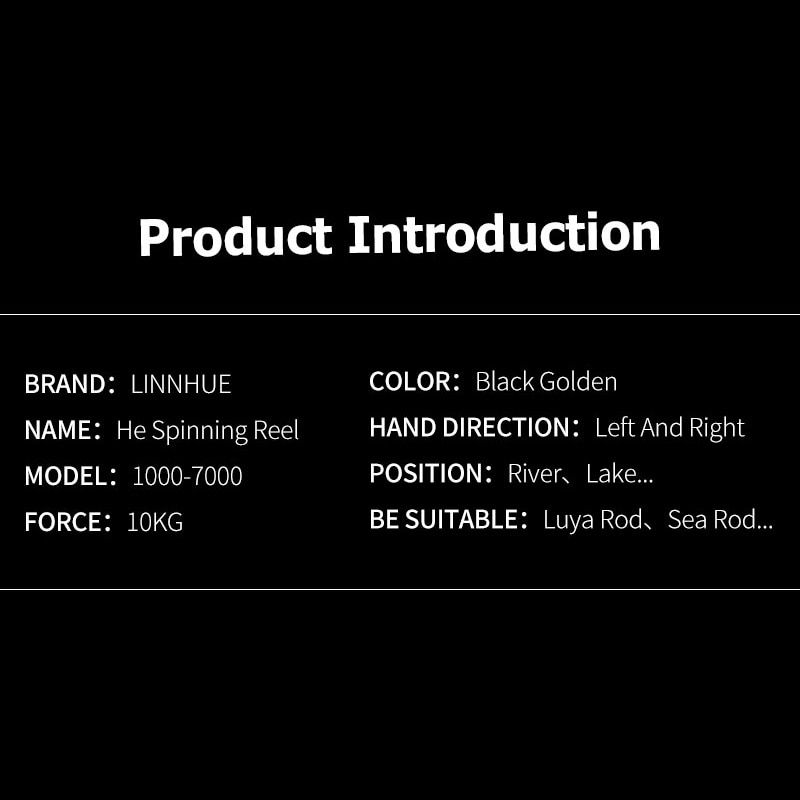 Fishing Reel HE7000 Max Drag 10kg 5.2:1 High Speed Metal Spool Spinning Reel Saltwater Reel carp Reel Fishing Fishing Reels