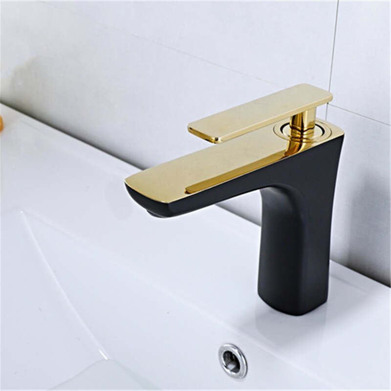 LIUYUE Wastafelkranen Messing Zwart/Goud Mixkleur... Grandado