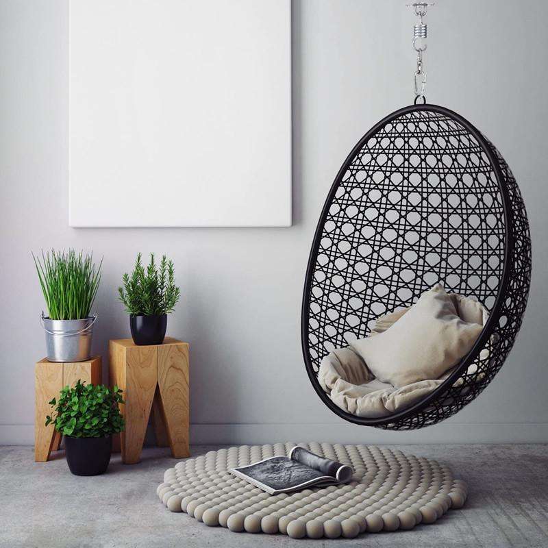 SUS304 Hammock Chair Hanging Kit Spring Swivel Hook Heavy Duty Ceiling Mount Hanger for Swing Chairs Porch Bag Aerial Silks