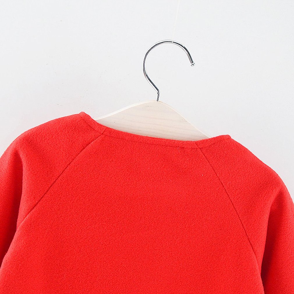 Europa en amerika herfst en winter ronde hals lange mouwen mantel type wollen warme kinderjas