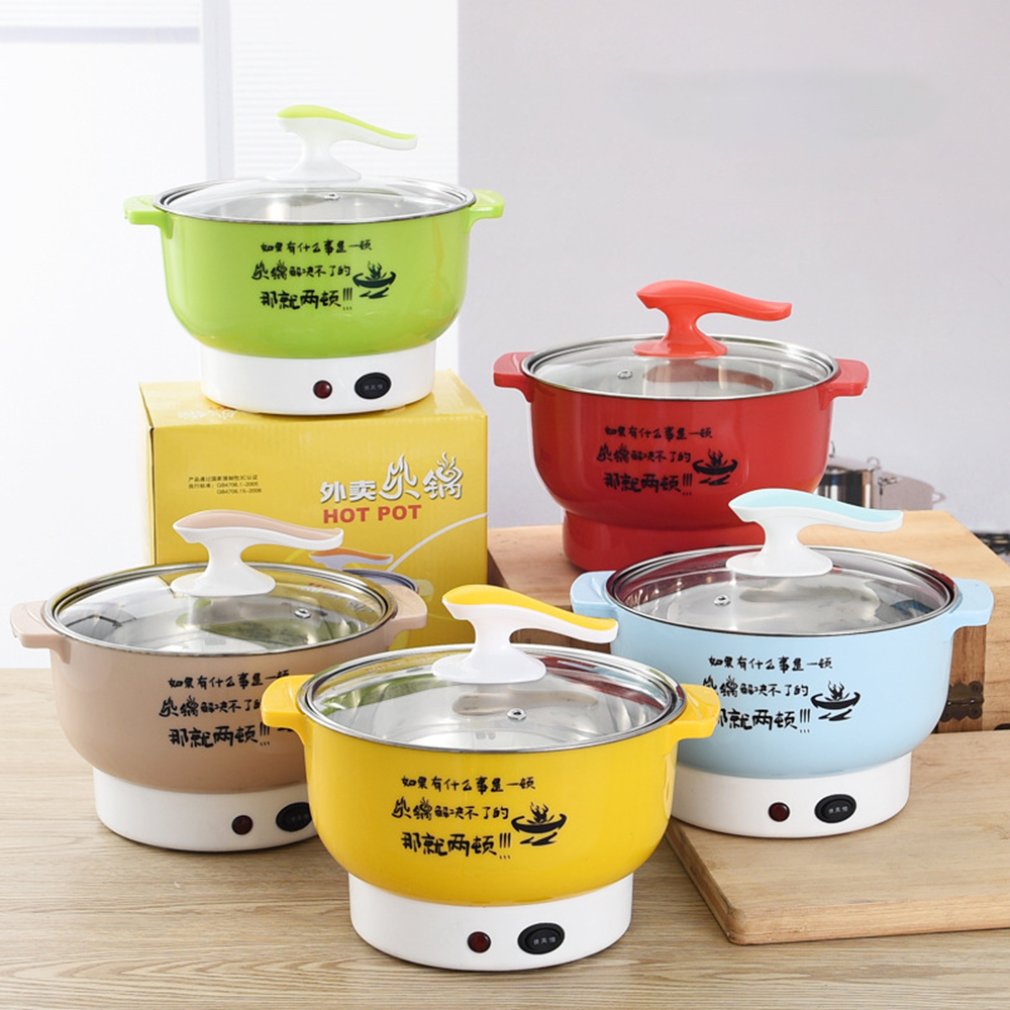 Multifunctional Electric Cooker Stainless Steel Plastic Home Appliances Double Firepower Anti-Dry Function Pot