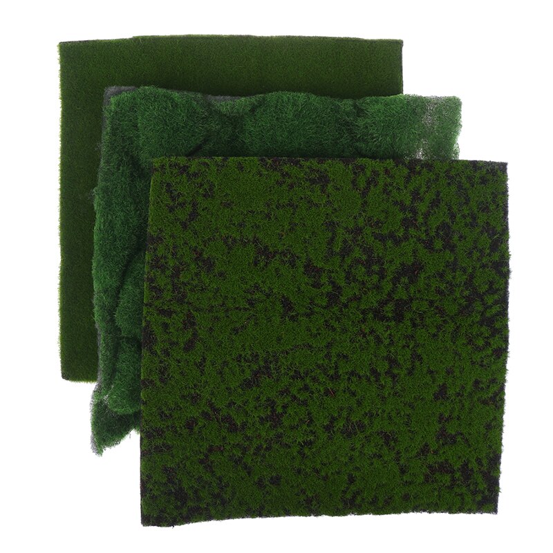 Mini DIY Artificial Grass Board Wedding Garden Micro Landscape Decor Accessories Simulation Moss Turf Lawn Wall Green Plants
