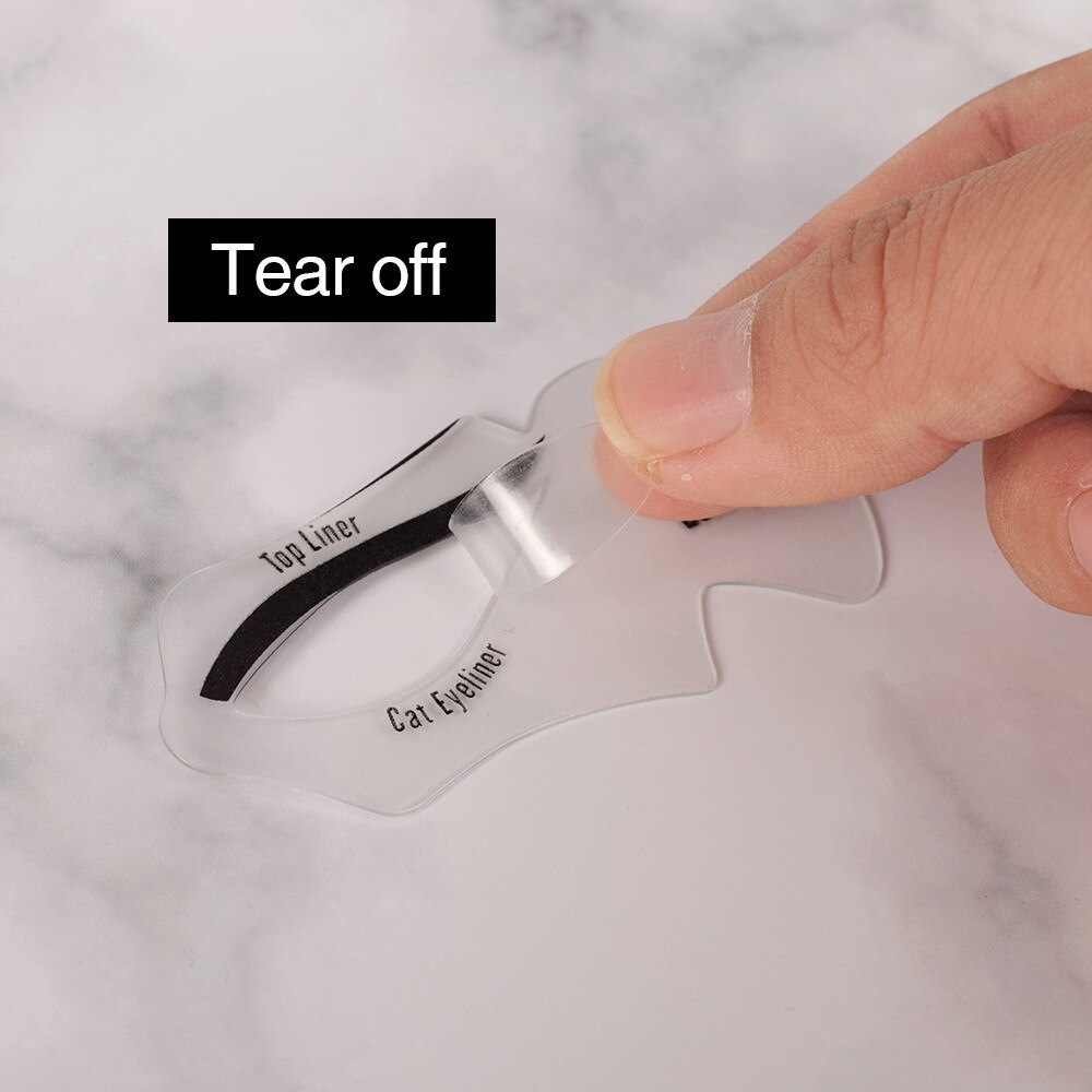 10pz Gatto Smokey eyeliner stampino Ombretto Guida di Trucco Semplice impostato di Strumenti