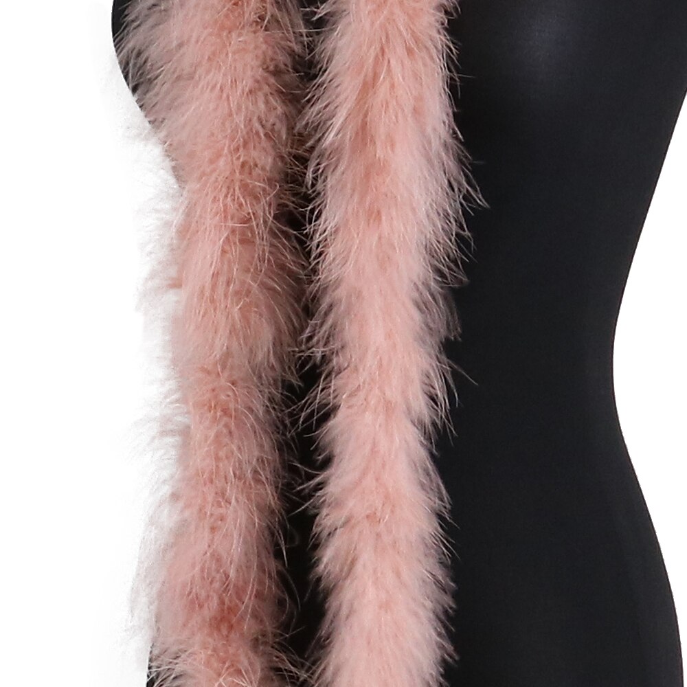 20G Zachte Marabou Veren Boa Voor Sieraden Ambachten Accessoires Bruiloft Decoratie Rekwisieten Fuffy Turkije Pluim: vail pink