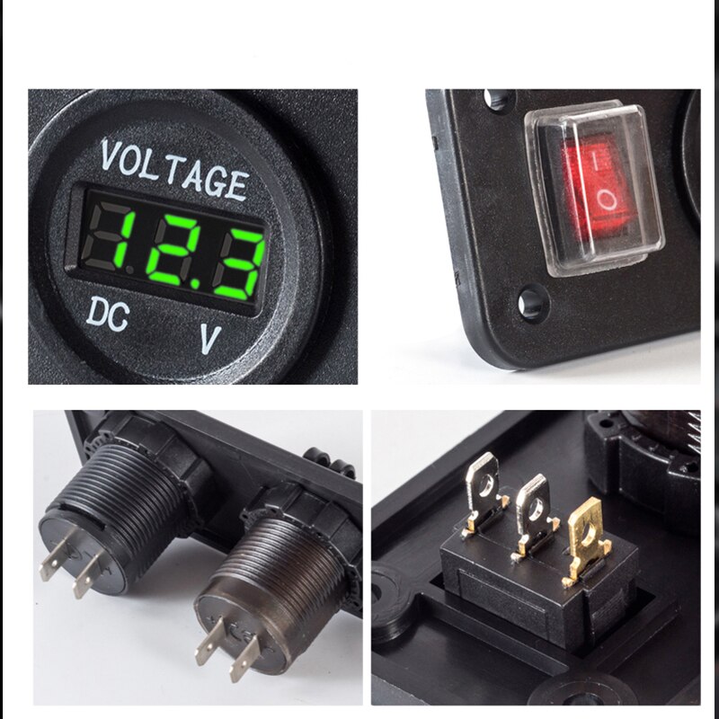 12-24v usb lader for motorsykkel bil lastebil atv båt led bil 3.1a dobbel usb-uttak lader strømadapter uttak strøm