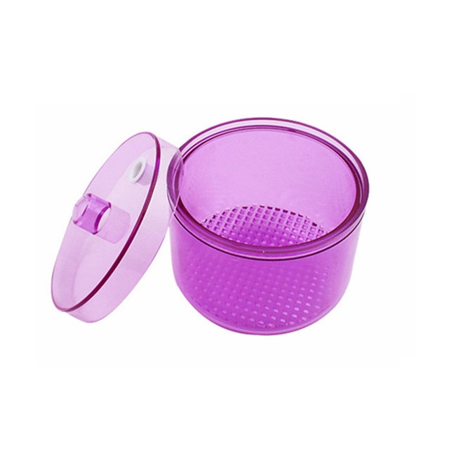 Caja de desinfección de fresas dentales, caja esterilizadora de dentista resistente al calor, brocas de bloque, caja de inmersión de limpieza, herramientas de odontología: Gris claro