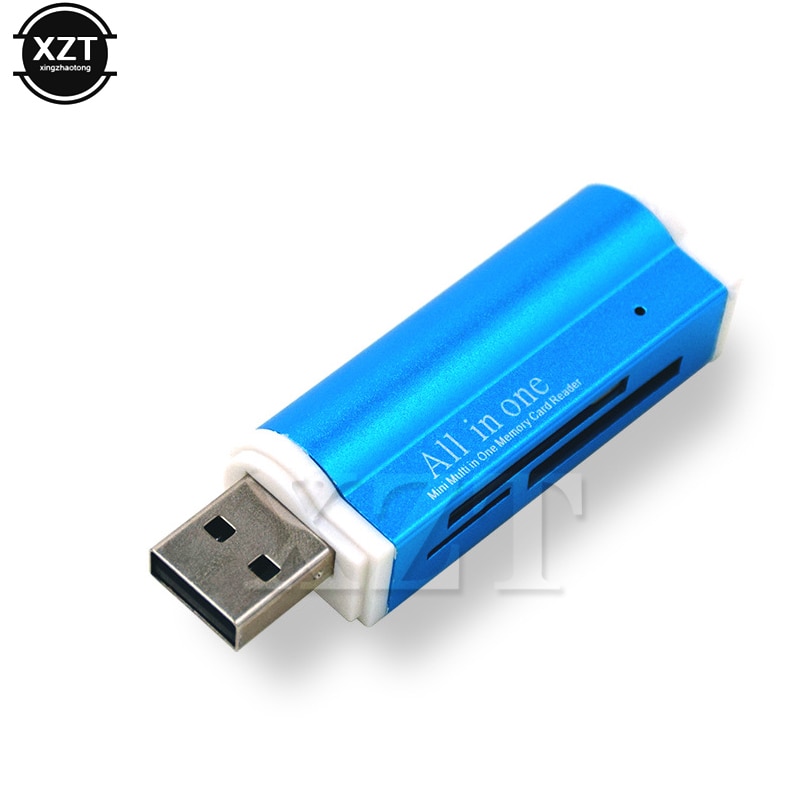 Lector de tarjetas de memoria USB 2,0, adaptador Multi todo en 1 para Micro SD SDHC TF M2 MMC, para Windows 98SE Vista