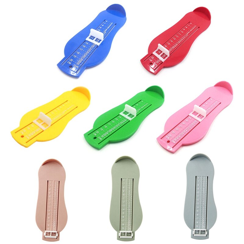 Couleurs aléatoires bébé pied règle enfants pied longueur dispositif de mesure enfant chaussures pour enfants infantile chaussures raccords jauge outils