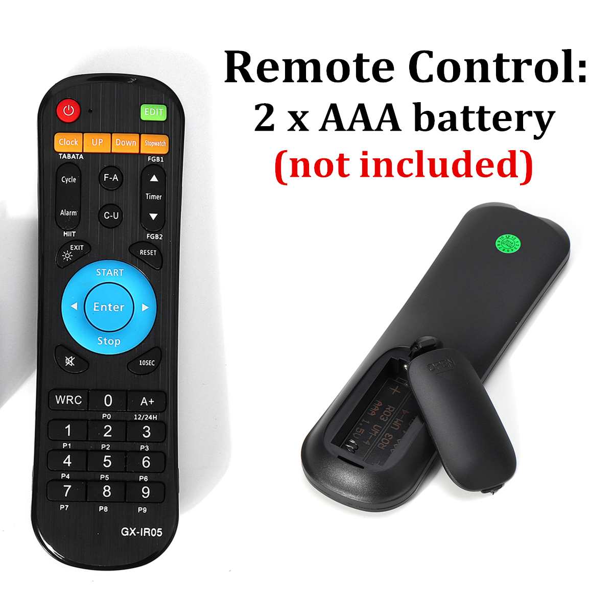 Training Timer LED Display Electronic Clock Stopwatch Interval Timer Prescise Wall Clock with Remote for Gym Fitness Training