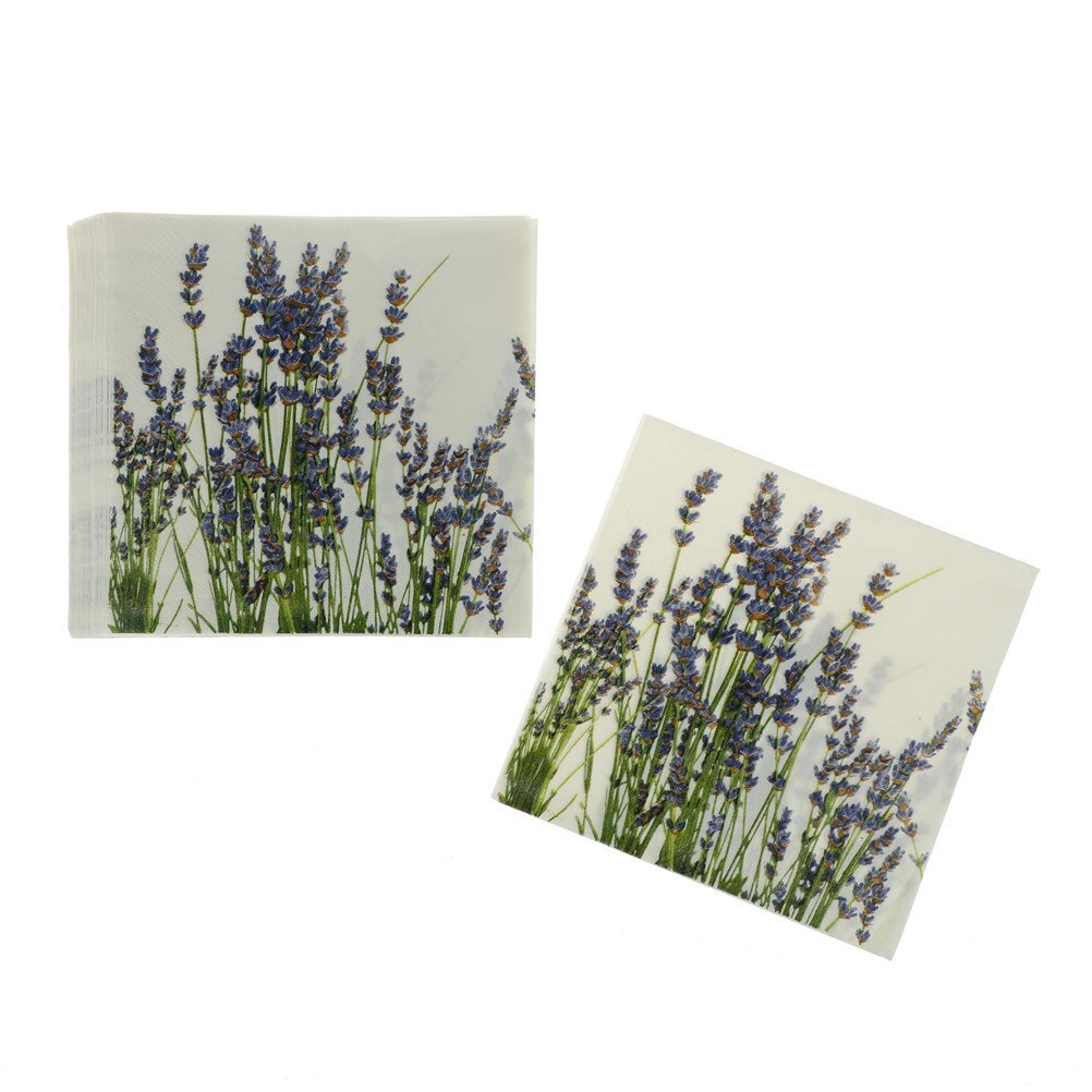 20 stuks/pak met bloementhema, papieren servetten, tissue servetten, decoupagedecoratie, feestelijke feestbenodigdheden: 11