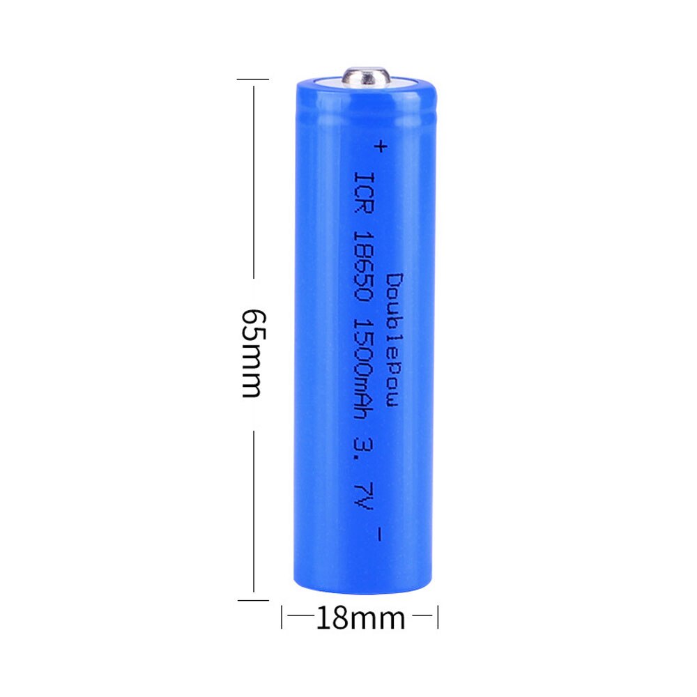 100% Originele Doublepow 18650 Batterij 3.7V 1500Mah Lithium Ion Batterij Oplaadbare Batterij Voor Zaklamp Etc