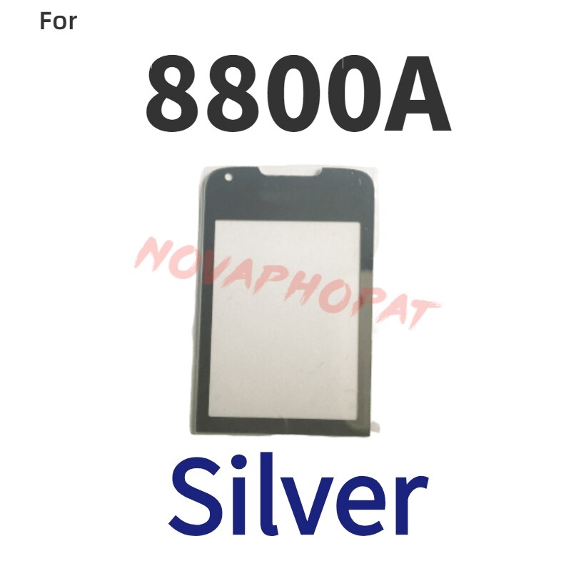Novaphopat Black/Gray/Golden/Coffee Glass Mirror Screen For Nokia 8800A 8800 Arte Glass lens Panel Replacement + tracking: silver glass lens