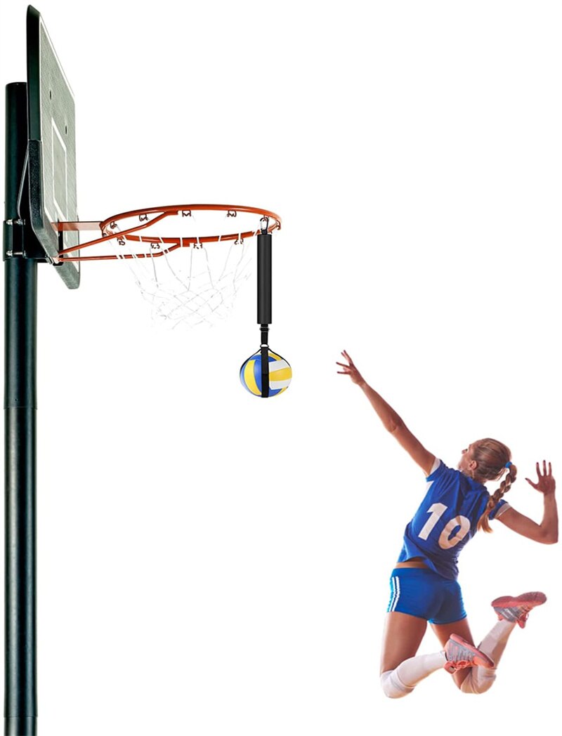 SOEZmm pallavolo Spike Pole SPAULB, aiuto per l&#39;allenamento di pallavolo migliora il salto, il servizio, il potere di Spiking e i meccanici di oscillazione del braccio