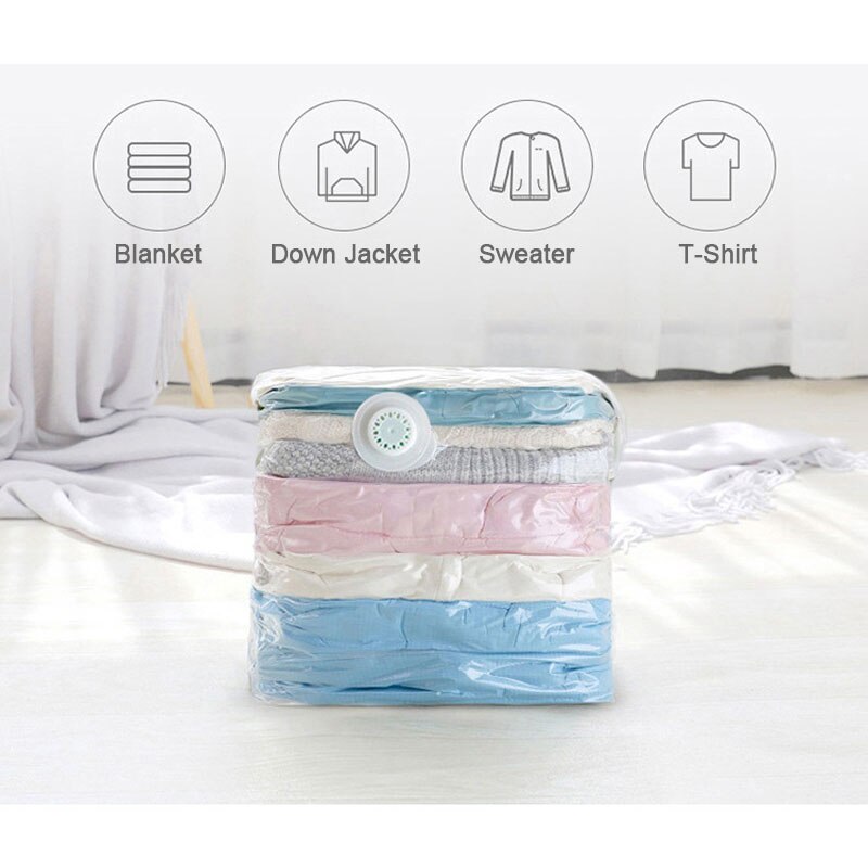 Bez pompy potrzebne próżniowe torebki robić przechowywania na ubrania koce kołsuchy swetry poduszki domowe kompresyjne torebki foliowe robić oszczędzenia miejsca torby