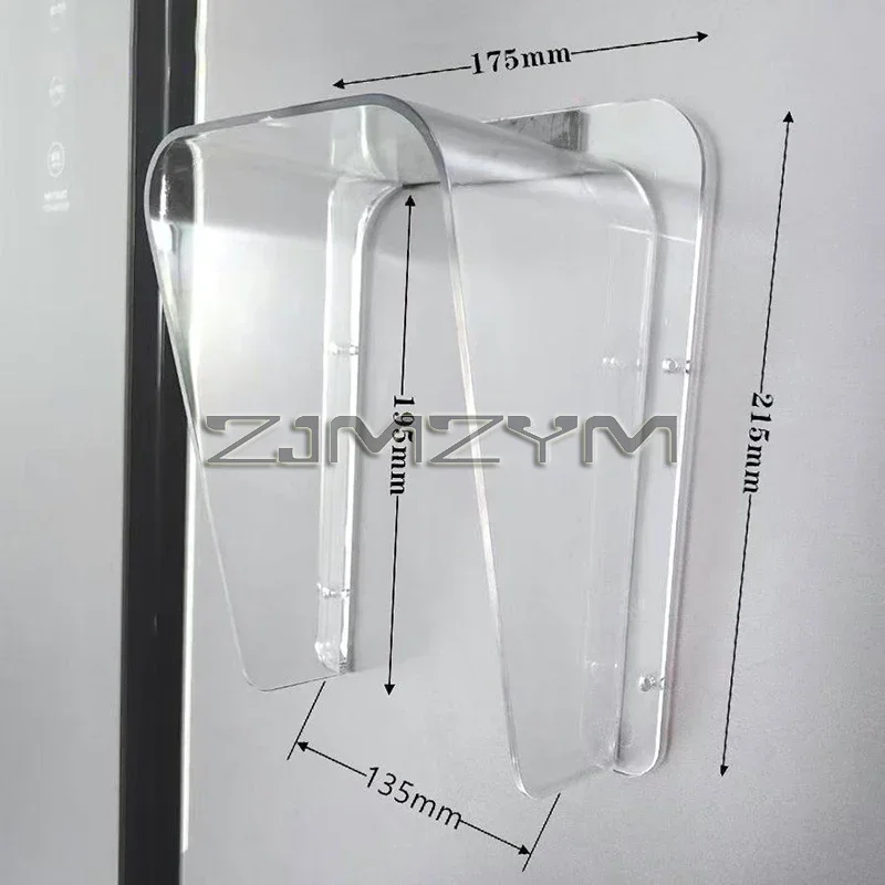 Rainproof Cover Waterproof Case Plastic Rain Protector Protection for Access Control Keypad Doorbell Card Reader Sun Shell: WHITE