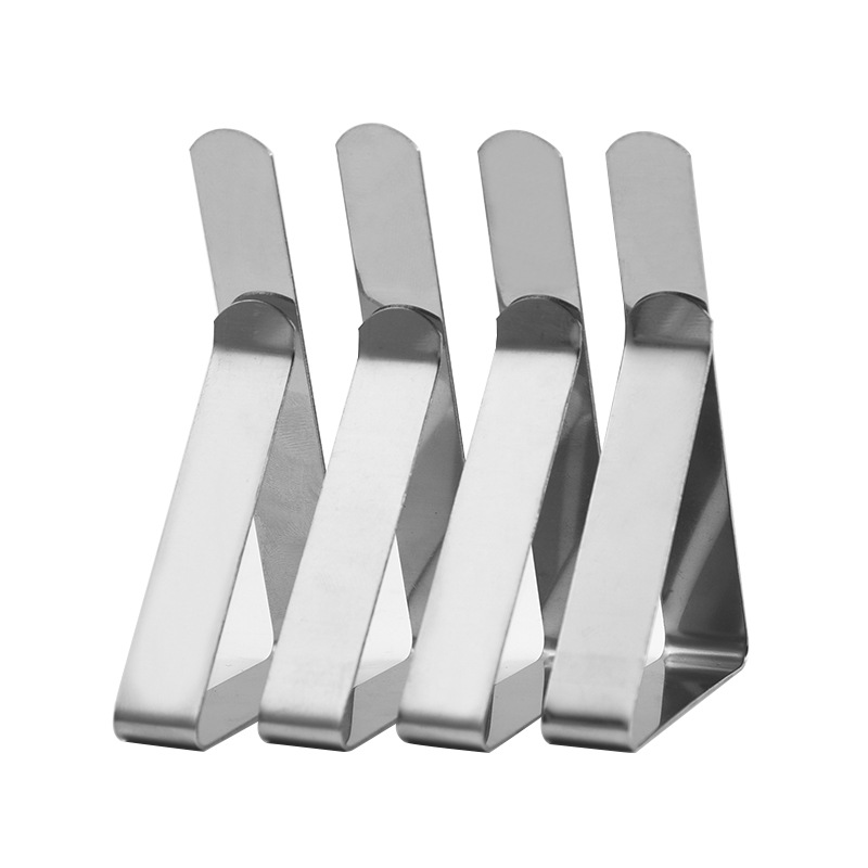 clip per tovaglie antiscivolo in acciaio inossidabile Tavoli antiscivolo Copertura Morsetti di fissaggio clip clip per copertura del tavolo da campeggio per matrimoni