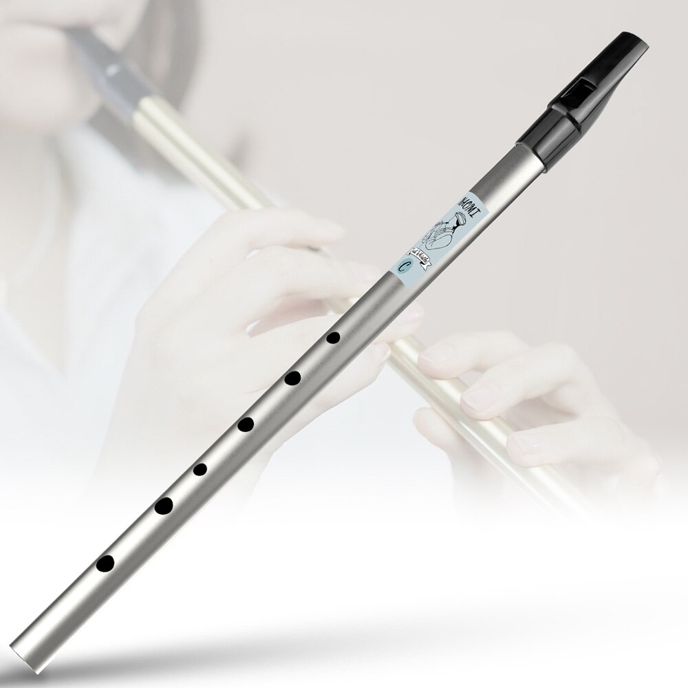 NAOMI 6 Holes Tin Whistle Traditional Irish Penny Whistle Brass Material Musical Instrument for Beginners Key of C