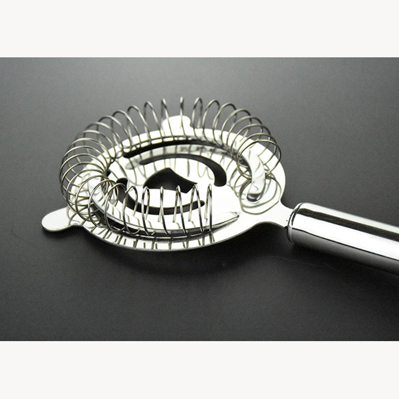 Stainless Steel Ice Bar Cocktail Strainer shaker wire spring mesh long grip Martini mixed drink party bar bartender tools