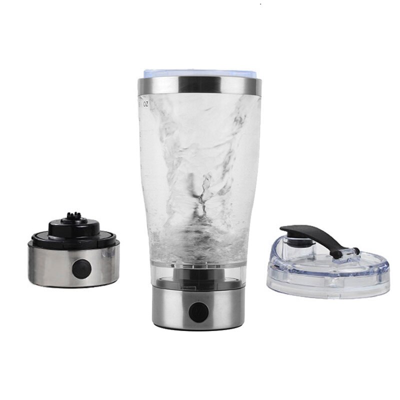 Portable Vortex Electric Protein Shaker Mixer Bottle Detachable Cup