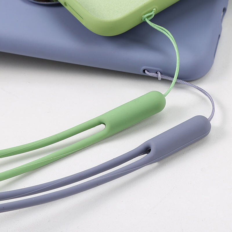 Korte Siliconen Mobiele Telefoon Lanyard Houder Telefoon Pols Bandjes Lanyards Sleutelhanger riem Id-kaart Gym USB Badge Koord Opknoping Touw