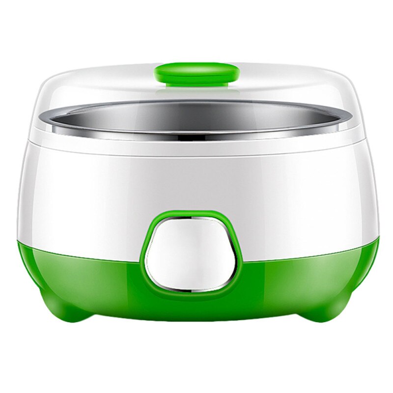 Electric Yogurt Maker Multifunction DIY Fermenter Automatic Rice Wine Fruit Enzyme Machine 1L Yoghurt Glass Liner Kithchen Tool: green