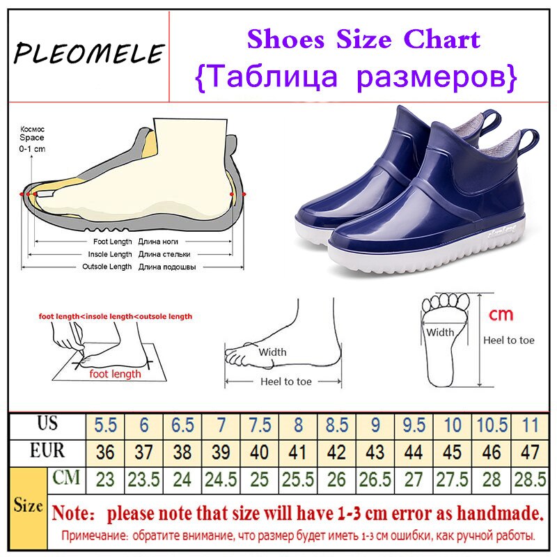 Non-slip Rain Boots Men Waterproof Shoes Plush Warm Fishing Shoes Non-slip Slip-on Winter Boots Men Zapatos De Mujer Rain Boots