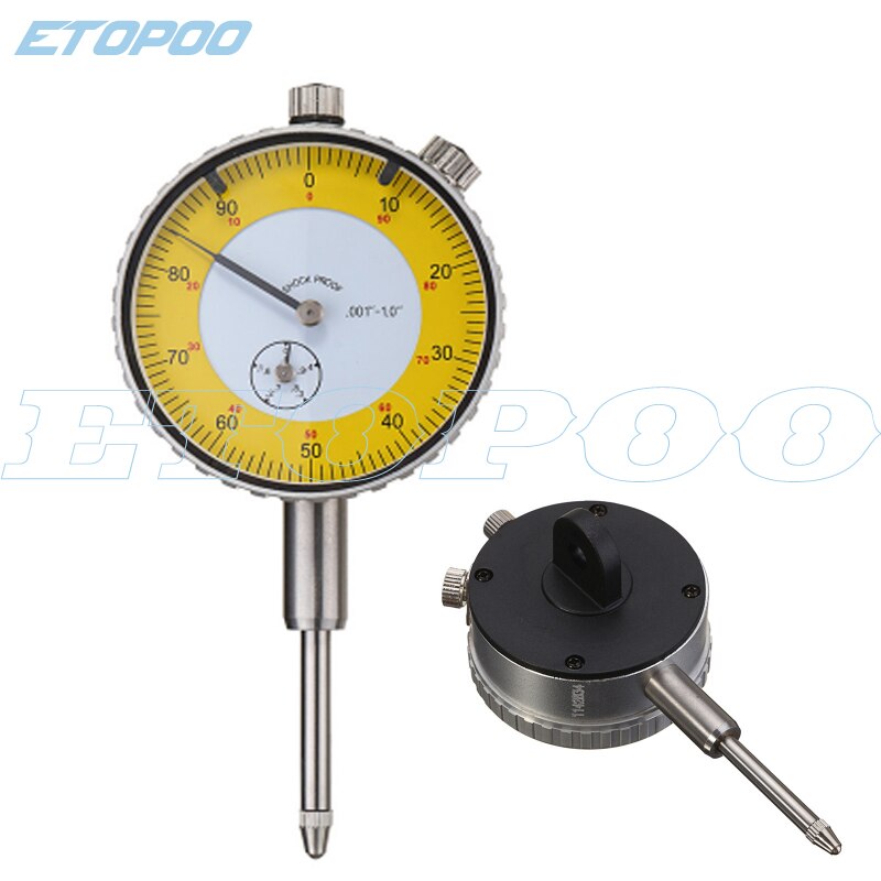 0-1" dial indicator inch dial gauge indicator Precision Dial Gauge Test Indicator Lever Scale Meter