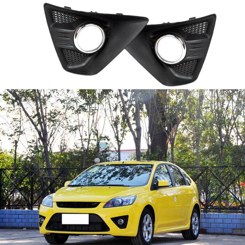 2 stks Nieuwe ABS Chrome Front Mist Lamp Cover Trim Voor