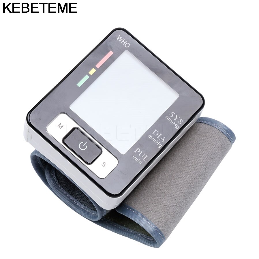 Thuis Automatische Pols Pulse Bloeddrukmeter LCD Digitale Display Screen tonometer Monitor Heart Beat Meter