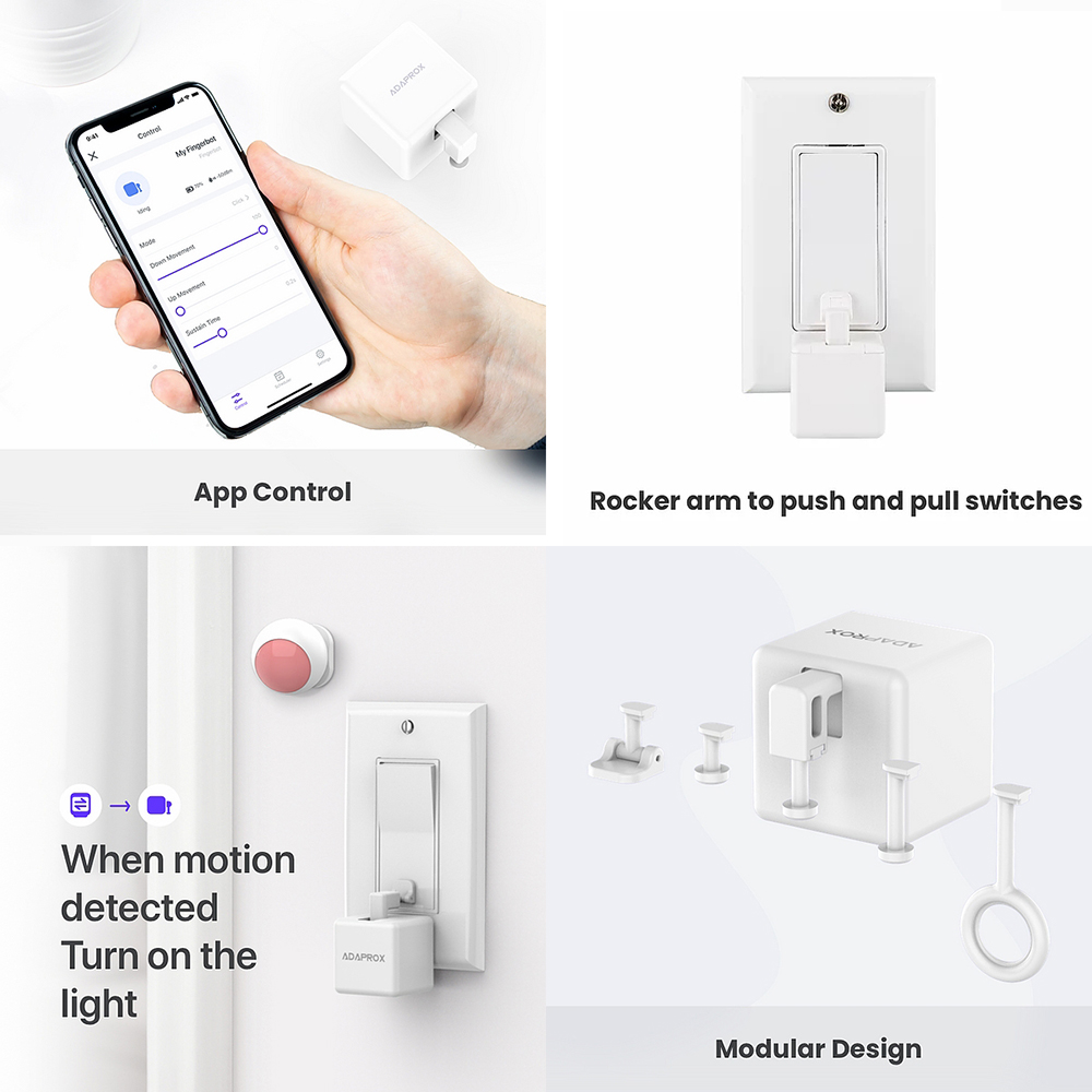 Interruptor inteligente para el hogar, pulsador de botón con Bluetooth, WiFi, Compatible con Alexa, asistente de Google y Control por voz, Tuya