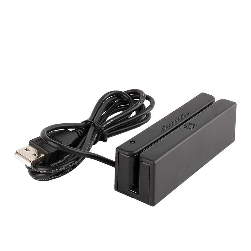 MSR90 USB Magnetic Strip Card Reader 3 Tracks Mini Mag Hi-Co Swiper Level Measuring Instruments