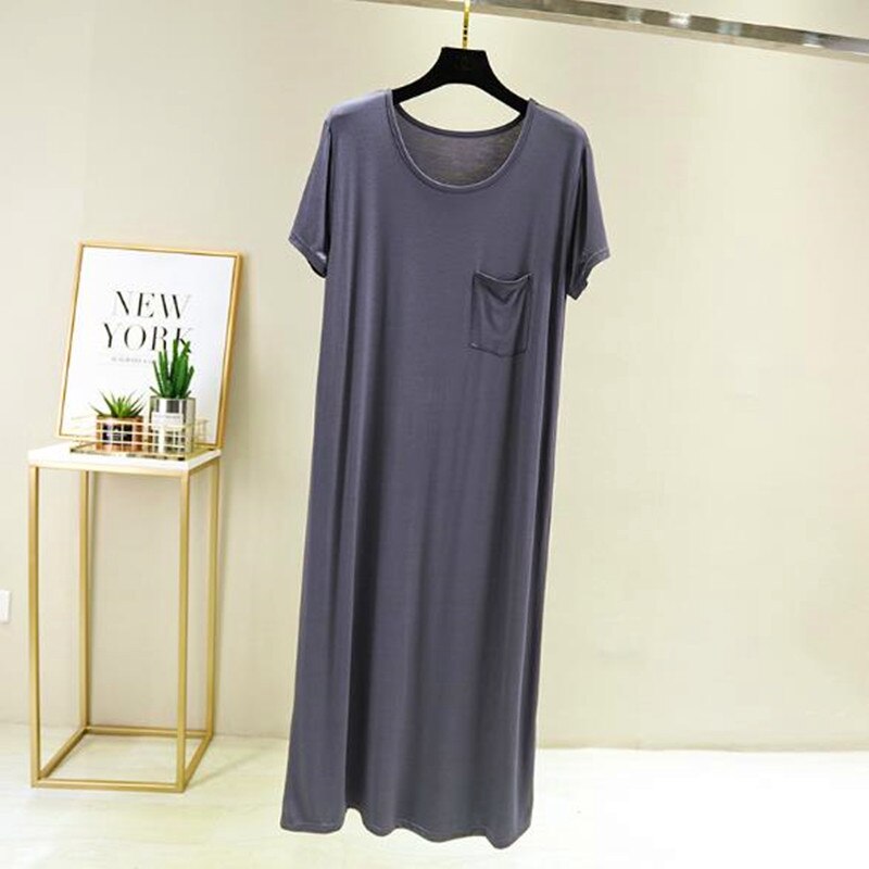 Casual Katoen Nacht Shirt Modale Losse Nightgowns Vrouwen Thuis Kleding Koreaanse Lange Jurk Vrouwen Nachtkledij Nachtkleding Nightie