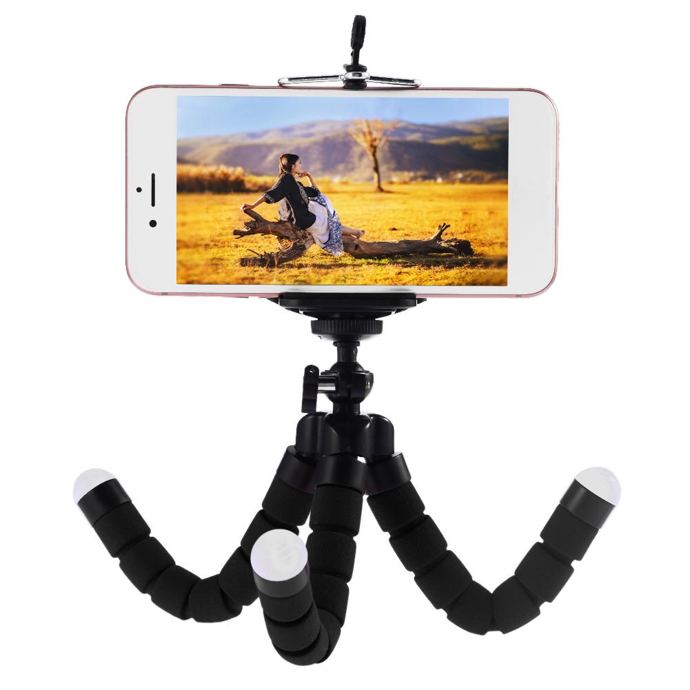 Mini Elastic Sponge Octopus Tripod Can Be Bent And Removed DIY Universal Lazy Phone Holder Portable Phone Camera Selfie Holder