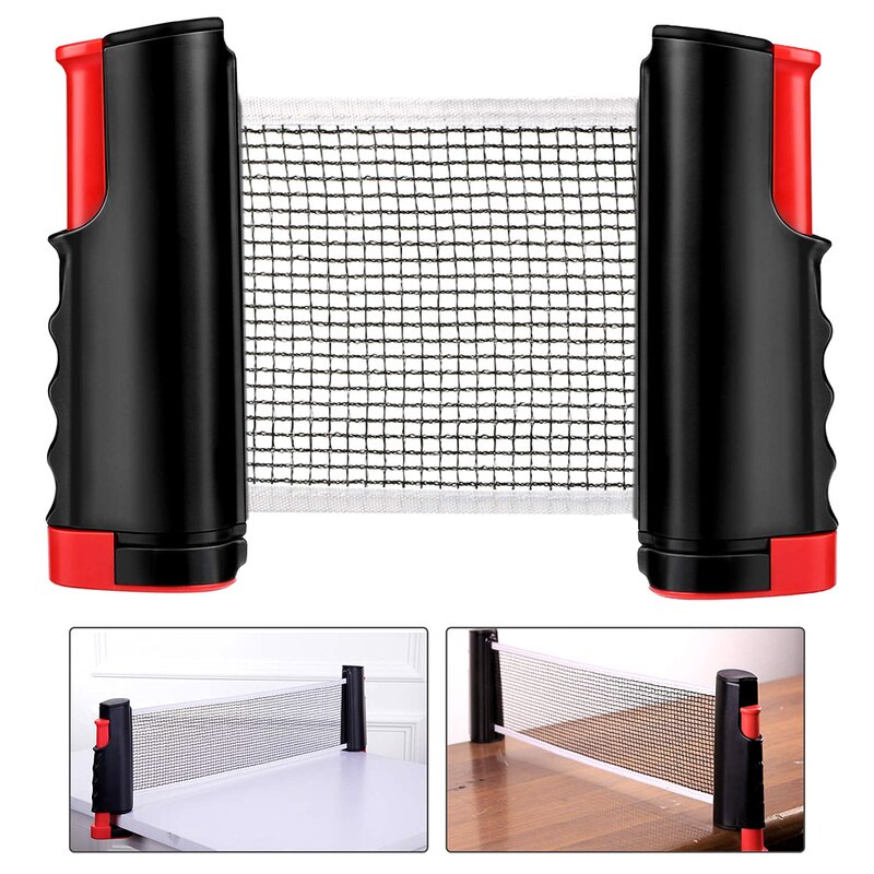 Retractable Table Tennis Net Portable Ping Pong Post Net Rack Family Entertainment Workout Fitness Tennis Equipment