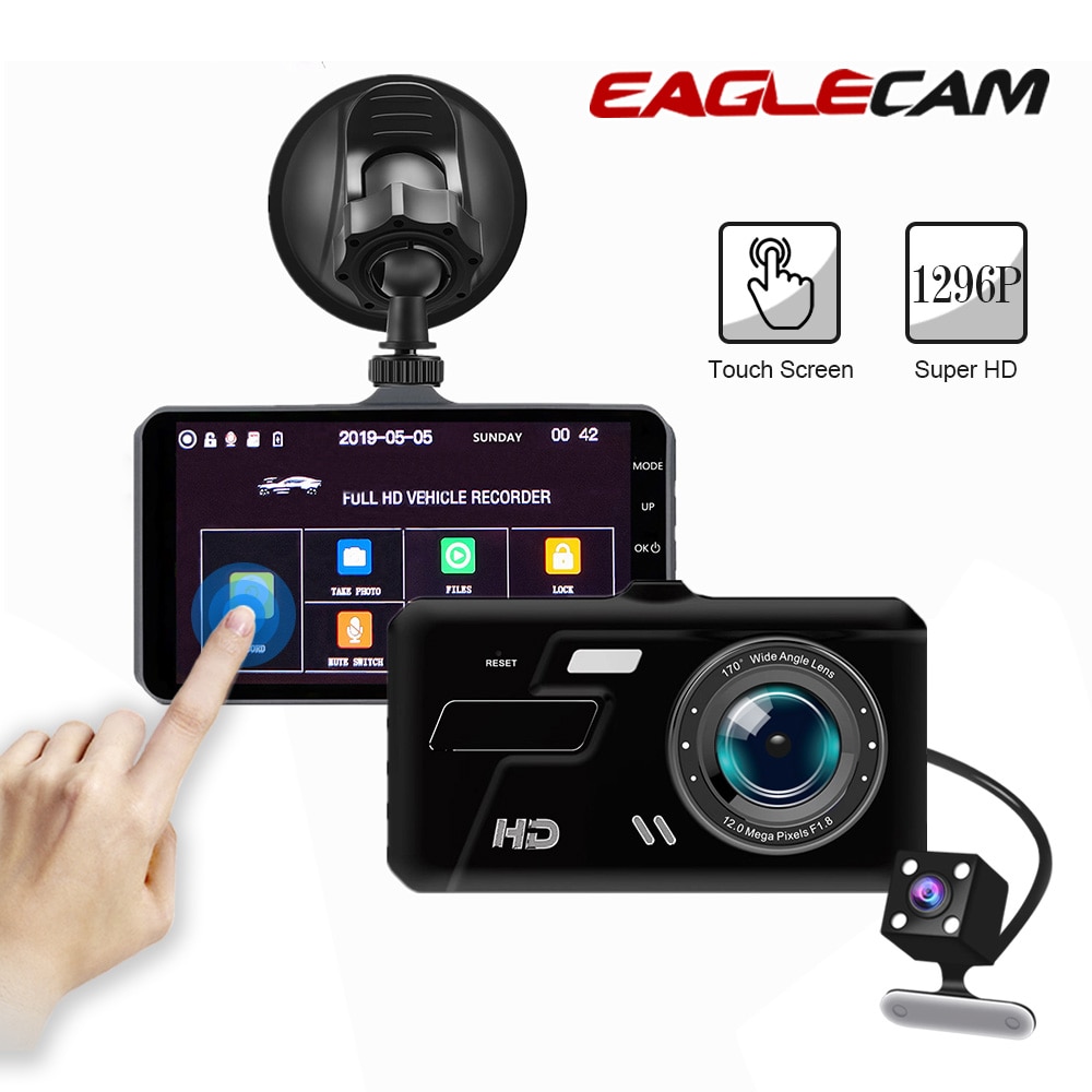 4 Inch Full Hd 1080P Auto Rijden Video Recorder Voertuig Camera Dvr Dual Lens Dashcam Bewegingsdetectie Nachtzicht G Sensor