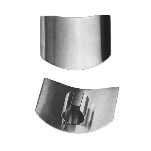 Stainless Steel Kitchen Finger Protection Tools Knife Cutting Hand Fingers Protector Knives Fingertips Tool Kitchen Gadgets: Single hole