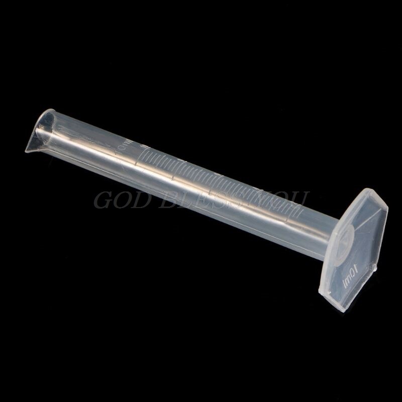 Plastic Measuring Cylinder Trial Liquid Tube Laboratory Test Graduated Jar Tool