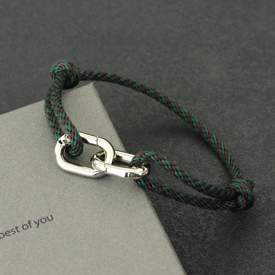 Niets Mannen Etnische String Armband Handgemaakte Weaven Stijlvolle Knoop Braslet Hombre Surfen Sieraden Nautische Wrap Braclet Cadeau Voor Hem: Black Zinc Plated