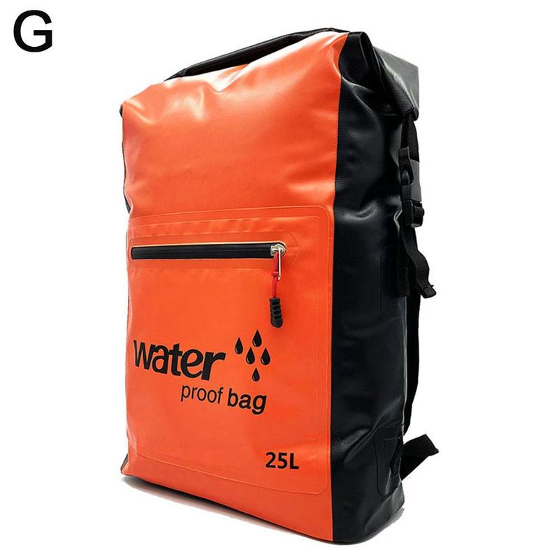 Bolsa de natación impermeable para exteriores, mochila de almacenamiento de 25L, para Rafting, canoa, kayak, río, 530g: G
