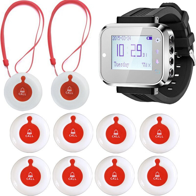 Ycall nursing home elderly calling system emergency pager Wireless Caregiver Calling Alert System Call Button + Receiver