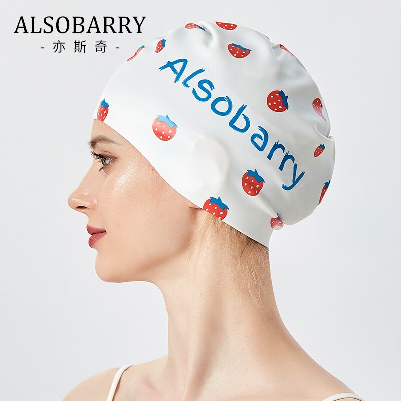 Gorro de baño de tela de silicona para hombre y mujer, alta elasticidad, impermeable, protege las orejas, accesorios de natación