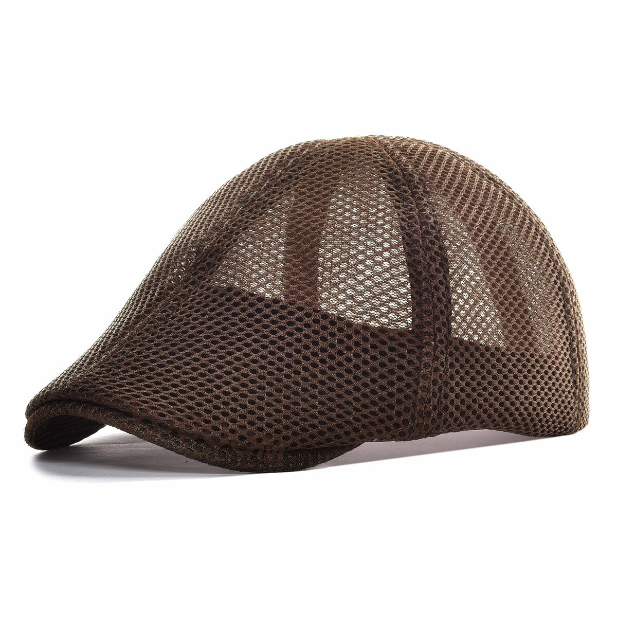 VOBOOM Summer White Flat Cap Men Women Breathable Newsboy Caps 6 Panel Lightweight Driver Beret Hat Baker Boina 125