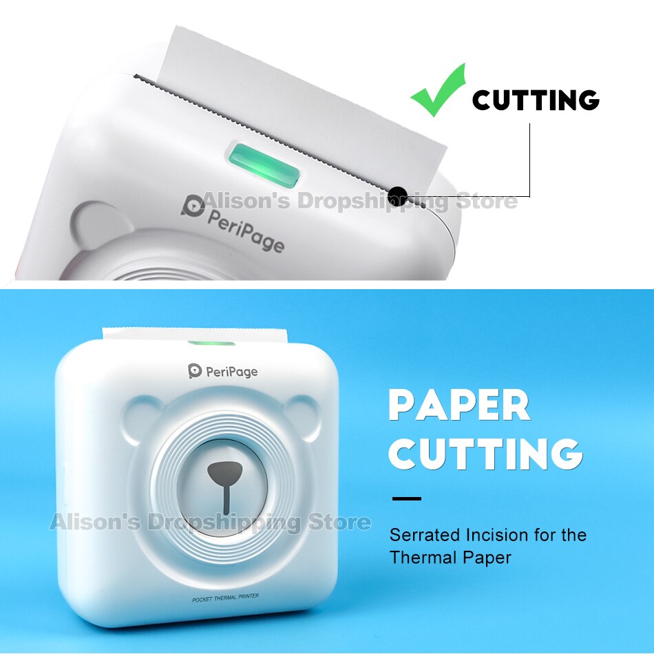 Pocket Printer 58 Mm Mini Draagbare Bluetooth Draadloze Paper Photo Printer Pocket Thermische Afdrukken Usb Verbinding Impresoras Fotos