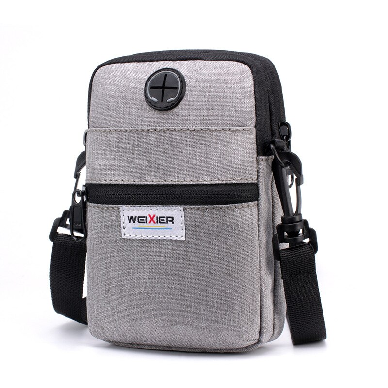 Mode Messenger Bag Telefoon Zak Crossbody Tas Voor Telefoon Schouder Handtas Multifunctionele Mannelijke Kleine Flap Kleine Tas: grey