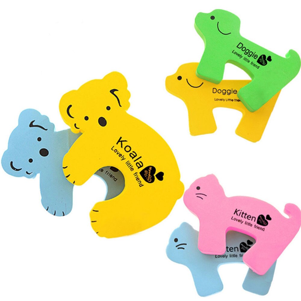 1pc Animal Cartoon Jammers Stop Safety Guard Finger Protect Thick Child kids Baby Door stopper holder lock