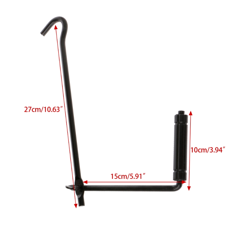 Tijeras de mango de Metal para coche, llave de gato, herramienta de reparación de rueda duradera negra para camión, accesorios para coche