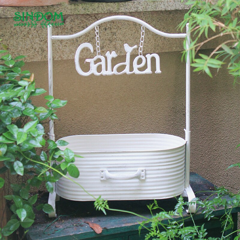 Support en fer forgé pour fleurs, décoration de jardin d&#39;extérieur